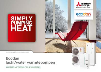 Ecodan-lucht-water warmtepompen